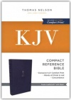 KJV -  Compact Reference Bible, Comfort Print Leathersoft, Purple with zipper